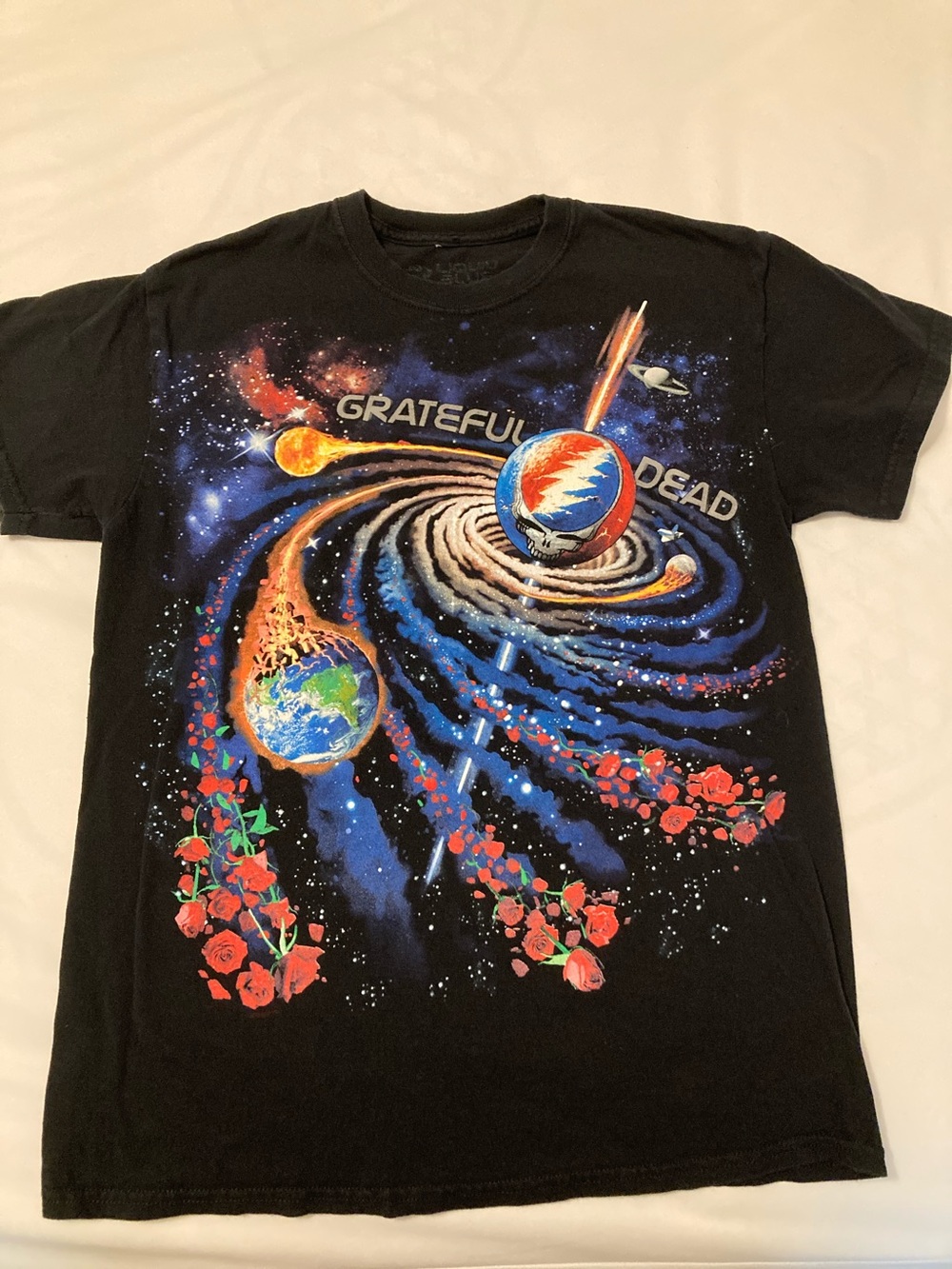 Liquid Blue Grateful Dead Steal Your Orbit Tshirt-medium